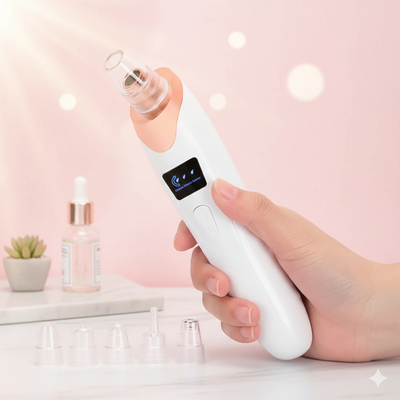 Face Vacuum Suction Blackhead Remover Pore Cleaner | Electric Deep Cleansing Tool for Nose & Face