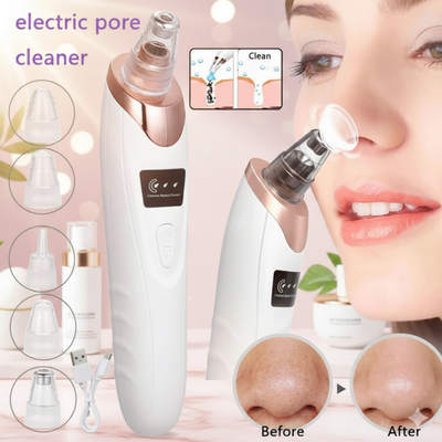 Face Vacuum Suction Blackhead Remover Pore Cleaner | Electric Deep Cleansing Tool for Nose & Face