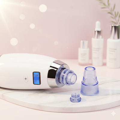 Face Vacuum Suction Blackhead Remover Pore Cleaner | Electric Deep Cleansing Tool for Nose & Face